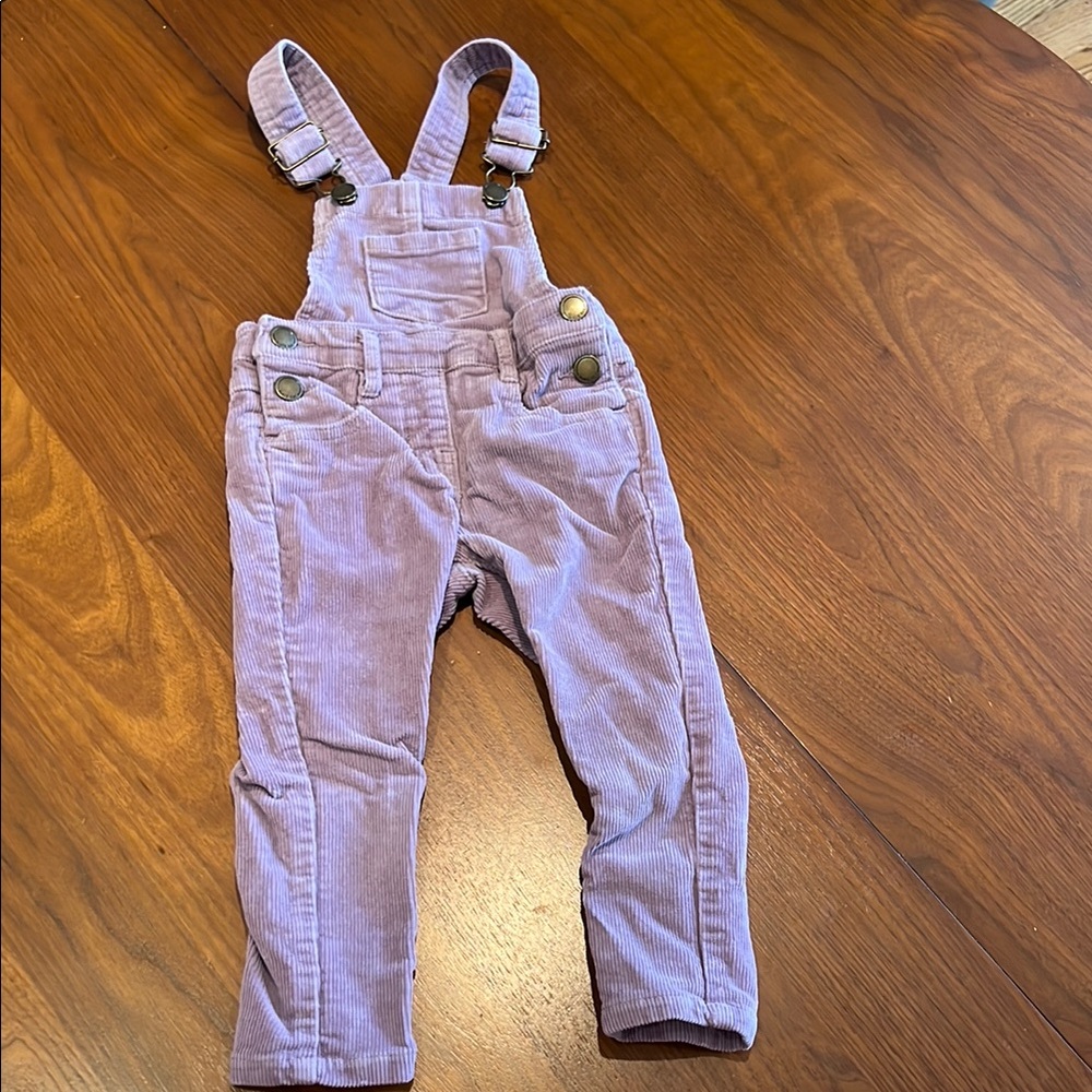 Jamie Kay Purple Corduroy Overalls